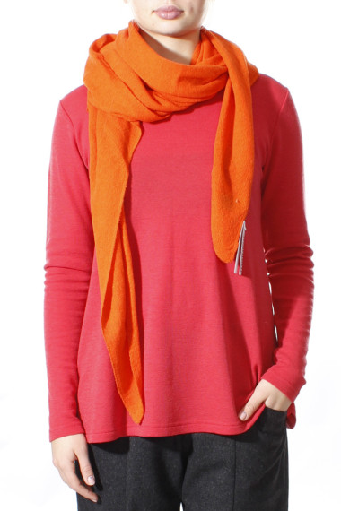 Asymmetrisk tørklæde i lammeuld