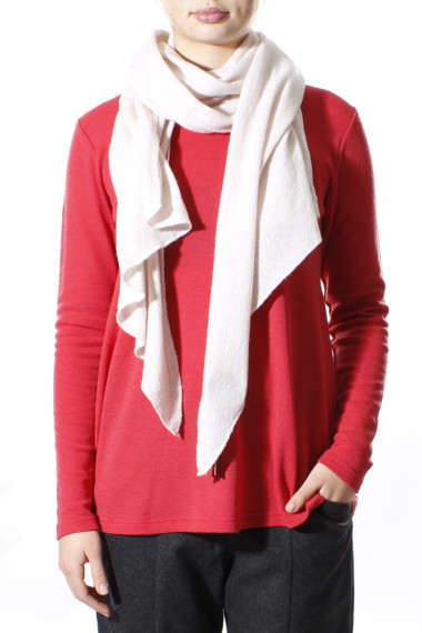 Varm puder farvet lammeulds tørklæde