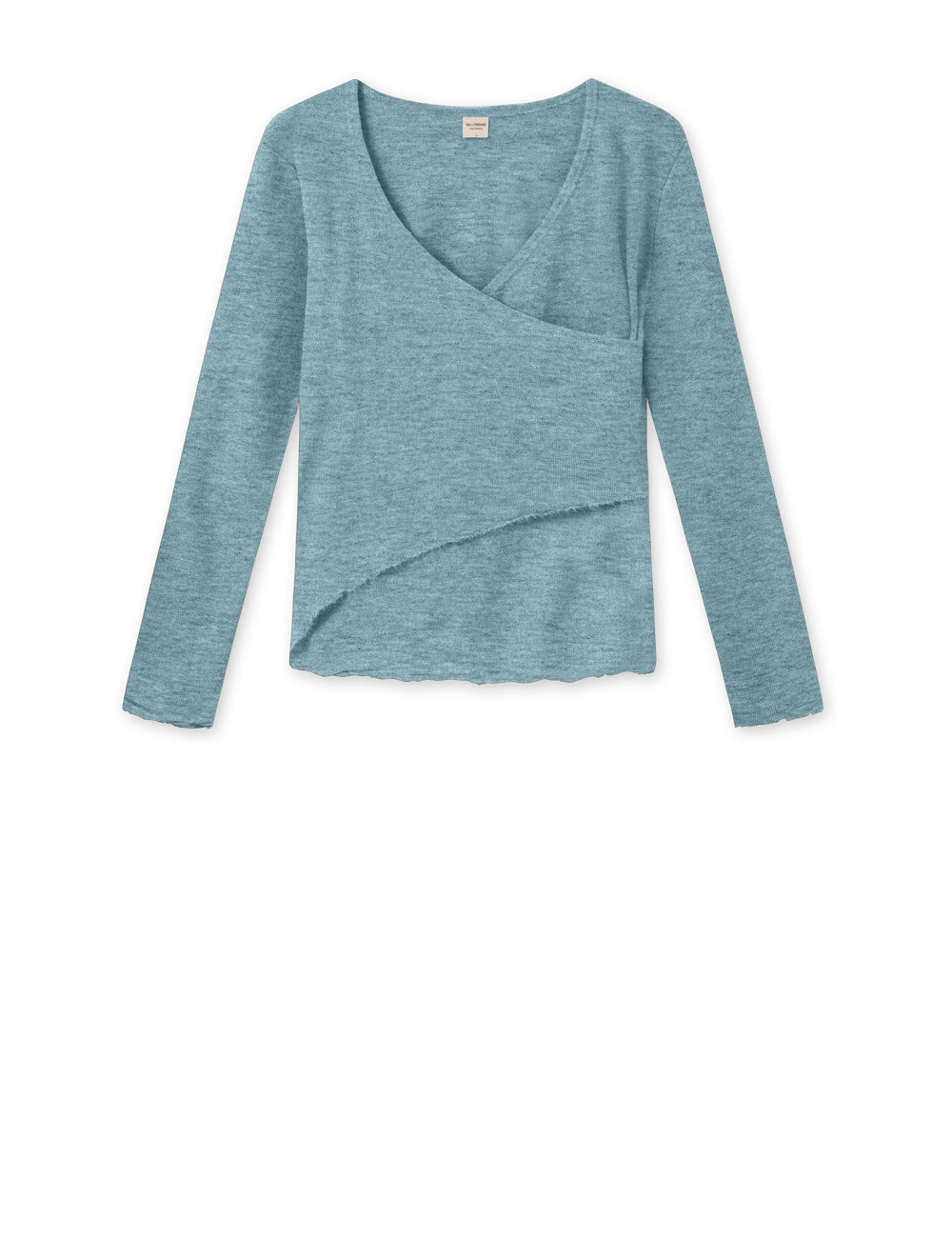 Merino uld bluse med slå om detalje 4008 i farver