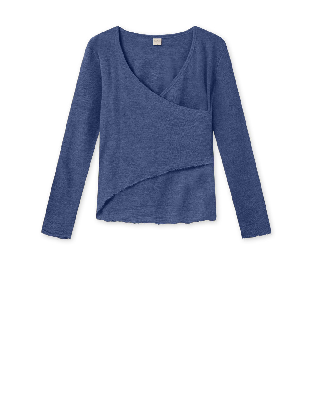 Merino uld bluse med slå om detalje 4008 i farver