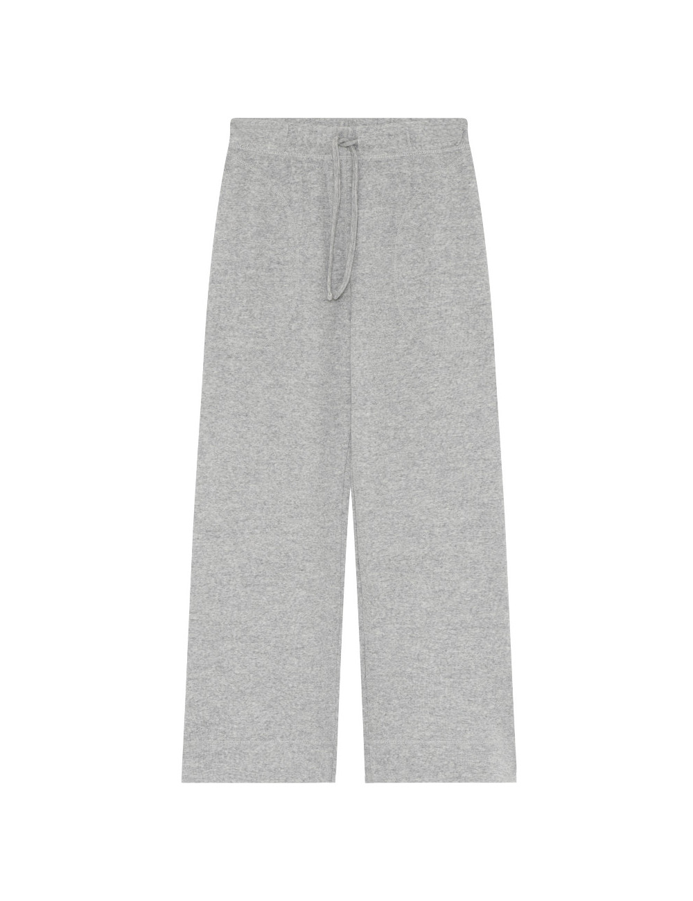 Brede bukser med lommer i merino uld 3008 i basis farver