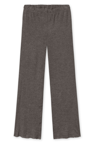 Lange brede bukser i merino uld 3010 i basis farver