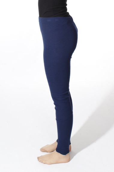 Leggings i merino uld fra By Basics i konge blå