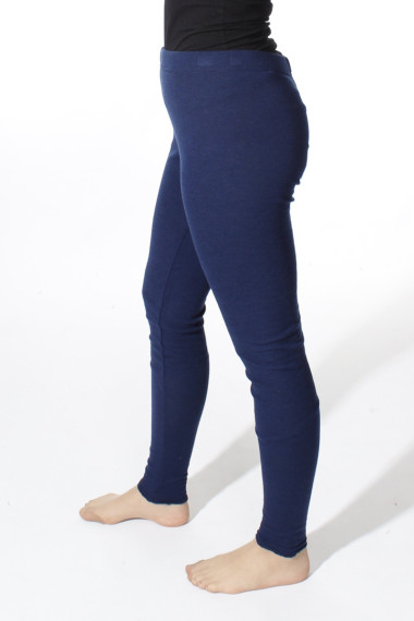 Leggings i merino uld fra By Basics i konge blå