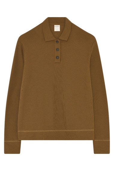 Polo trøje i merino uld 4058 i basis farver