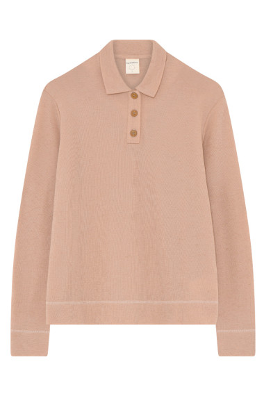 Polo trøje i merino uld 4058 i farver