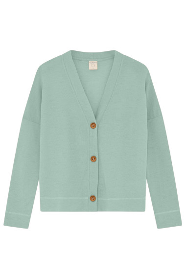Klassisk cardigan med V-hals 8015 i farver
