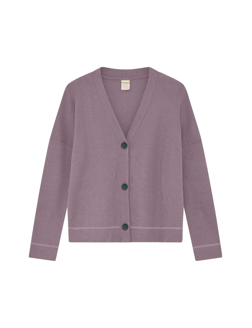 Klassisk cardigan med V-hals 8015 i farver