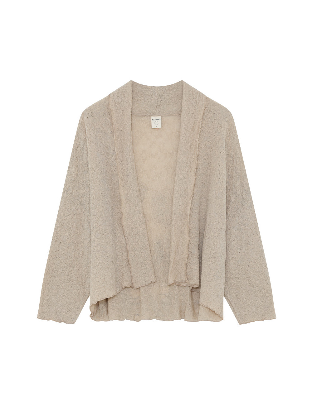 Kort cardigan i merino bobbel uld 8503 i basis farver