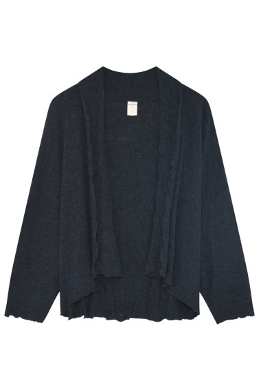 Kort cardigan i merino bobbel uld 8503 i basis farver