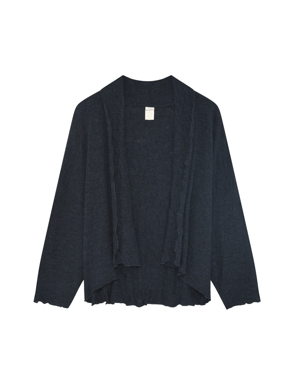 Kort cardigan i merino bobbel uld 8503 i basis farver