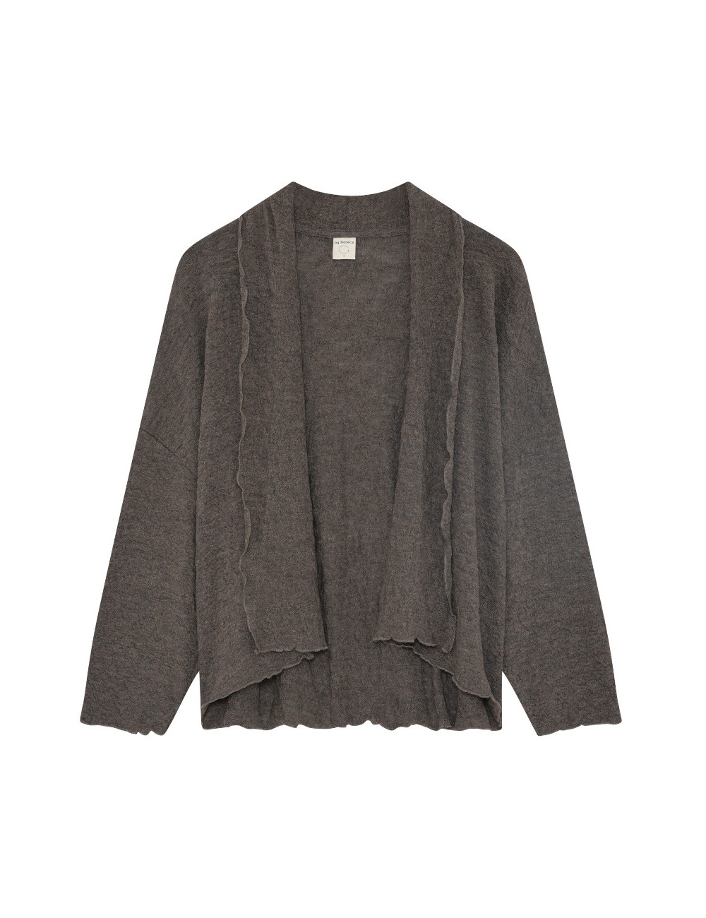 Kort cardigan i merino bobbel uld 8503 i basis farver