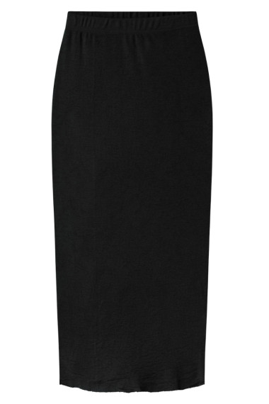 Kropsnær nederdel i 100% merino uld fra By Basics i sort