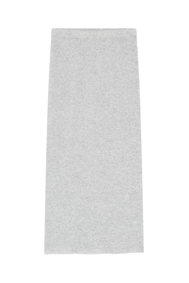 Ekstra lang rør nederdel i 100% merino uld 5005 i basis farver