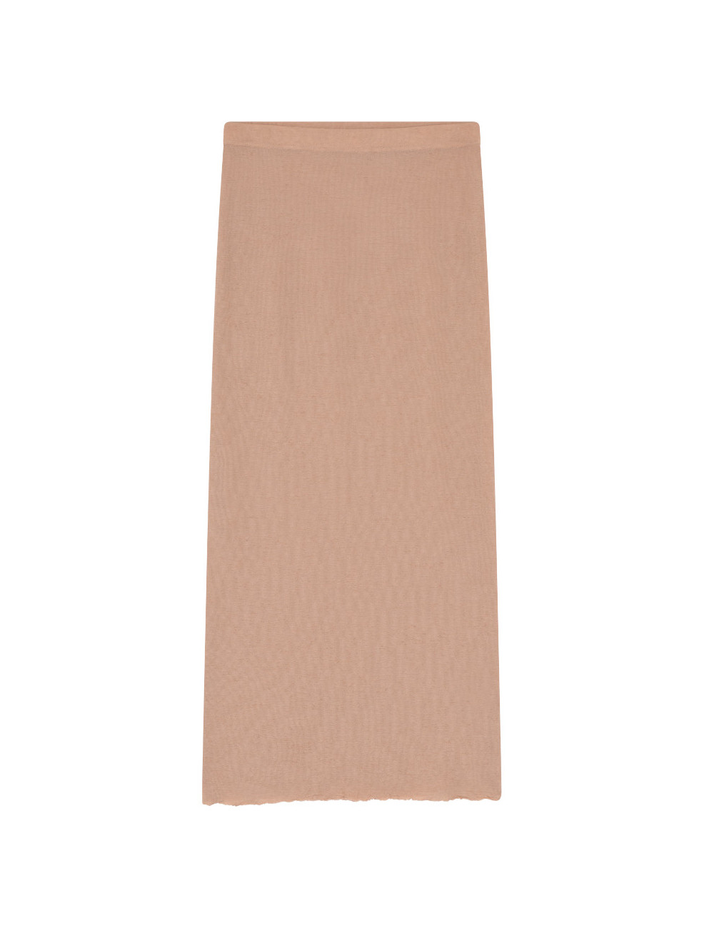 Ekstra lang rør nederdel i 100% merino uld 5005 i farver