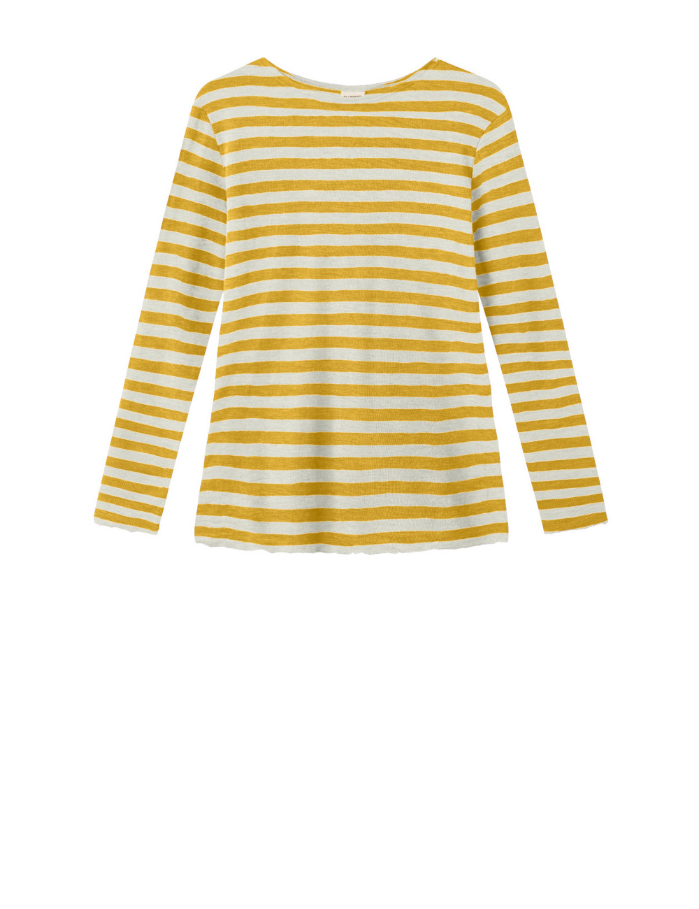 Merino uld bluse med A-facon 4012 i striber