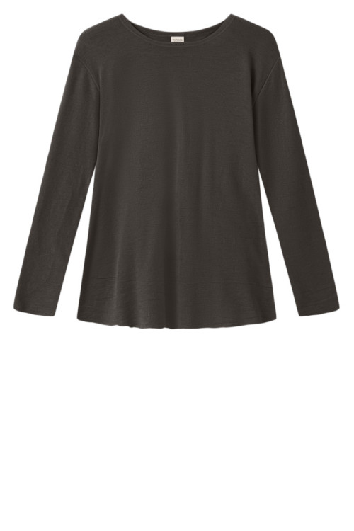 Merino uld bluse med A-facon 4012 i basis farver