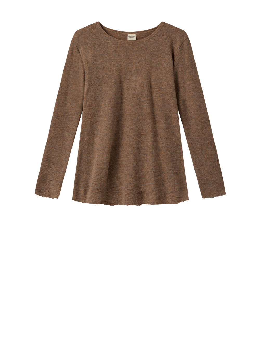 Merino uld bluse med A-facon 4012 i basis farver