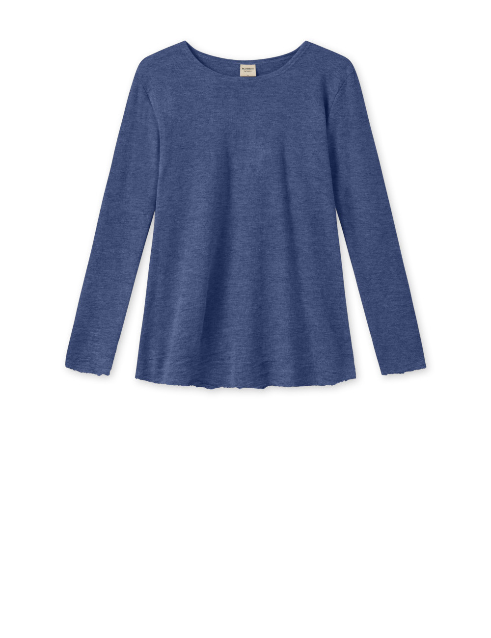 Merino uld bluse med A-facon 4012 i grønne og blålige farver