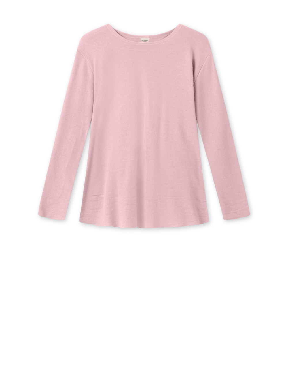 Merino uld bluse med A-facon 4012 i gullige og røde farver