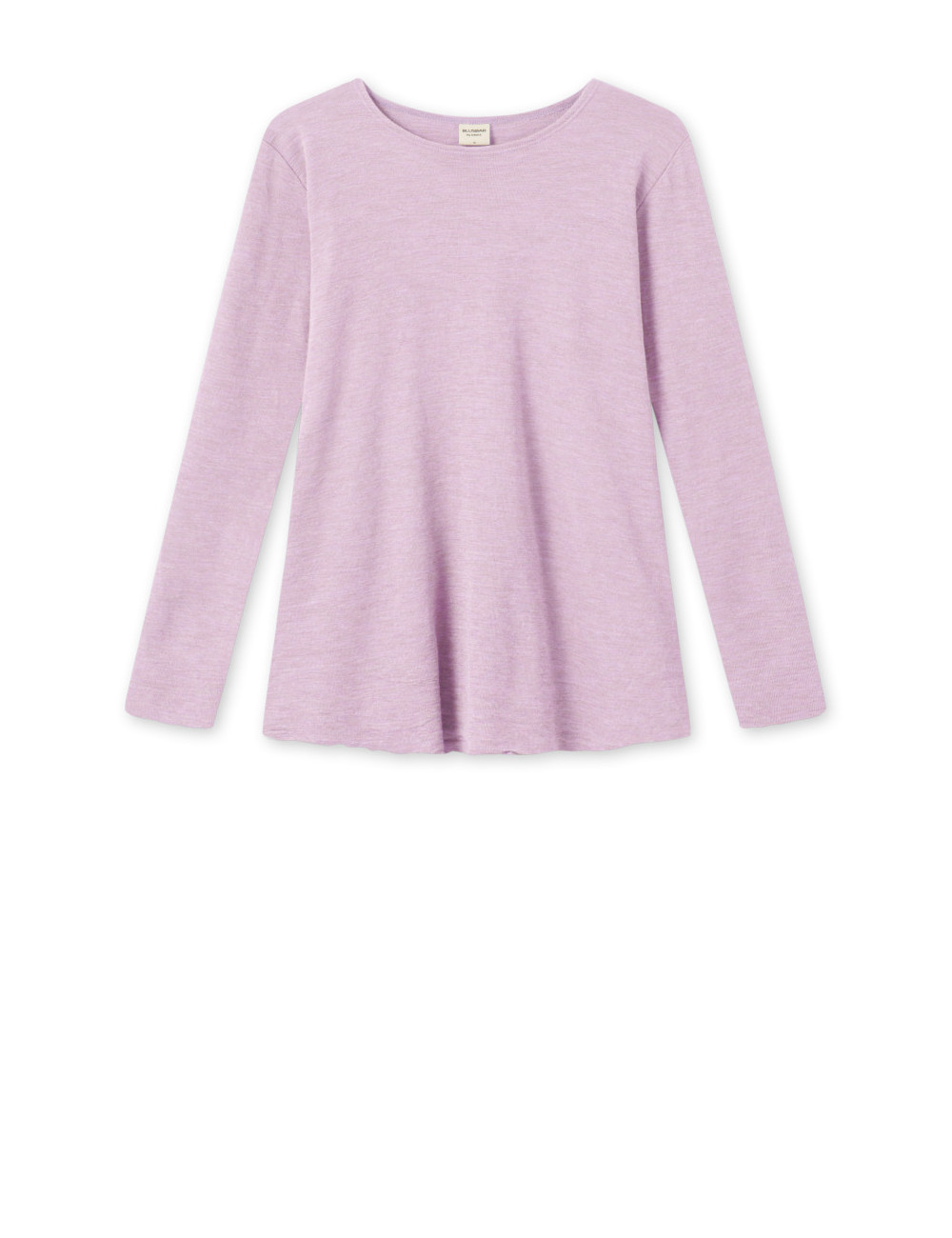 Merino uld bluse med A-facon 4012 i gullige og røde farver