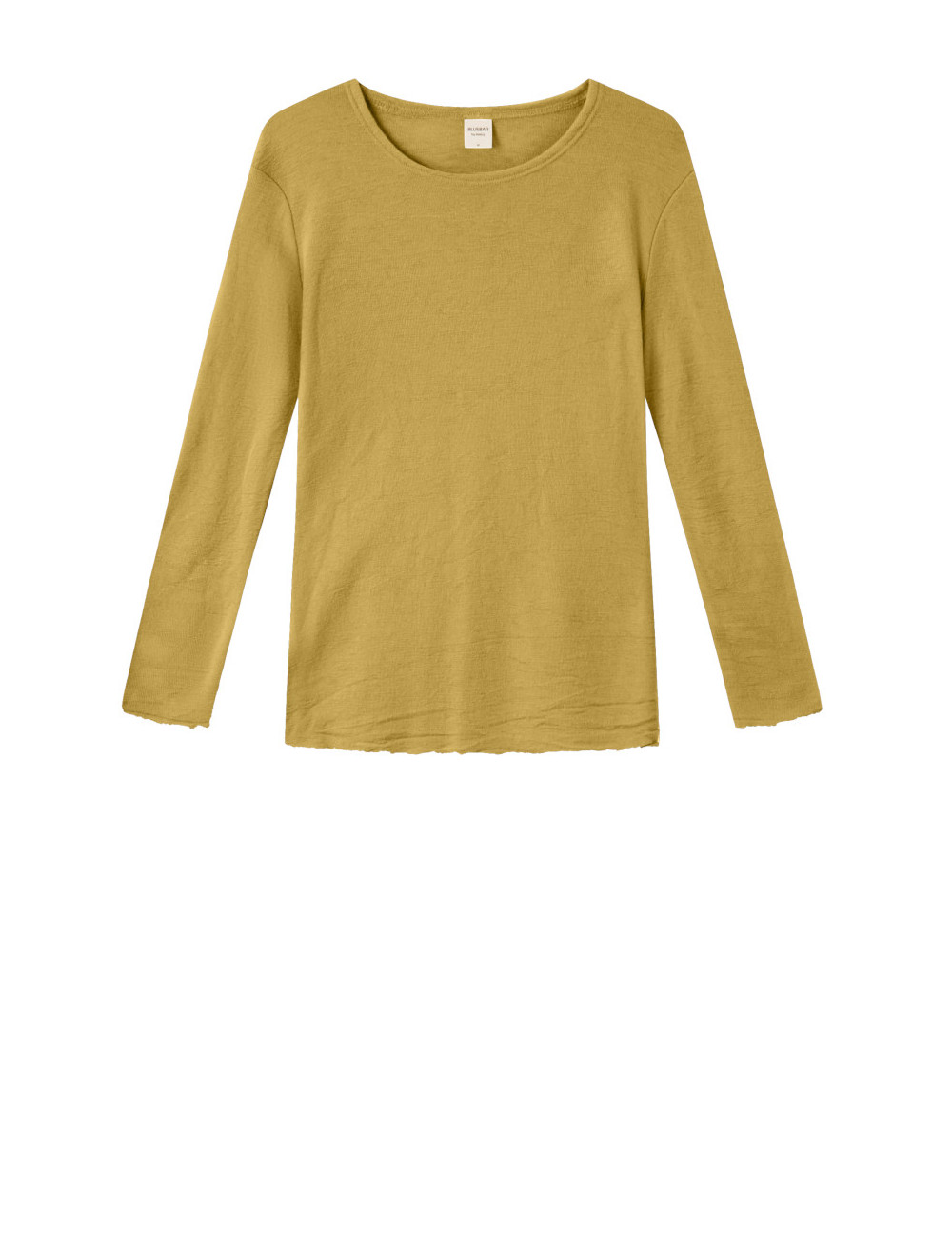 Merino T-shirt 4002 i røde og gullige farver