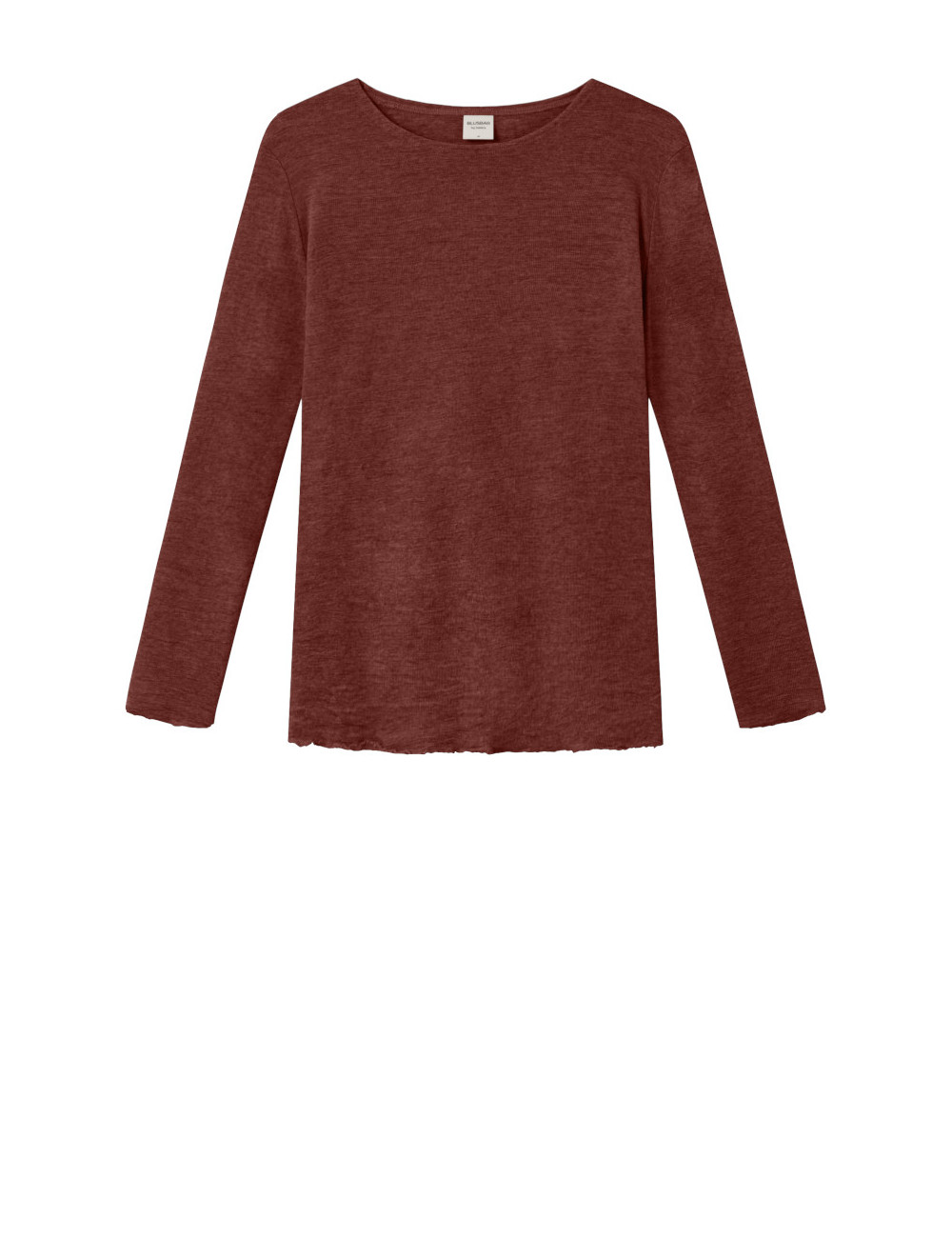 Merino T-shirt 4002 i røde og gullige farver