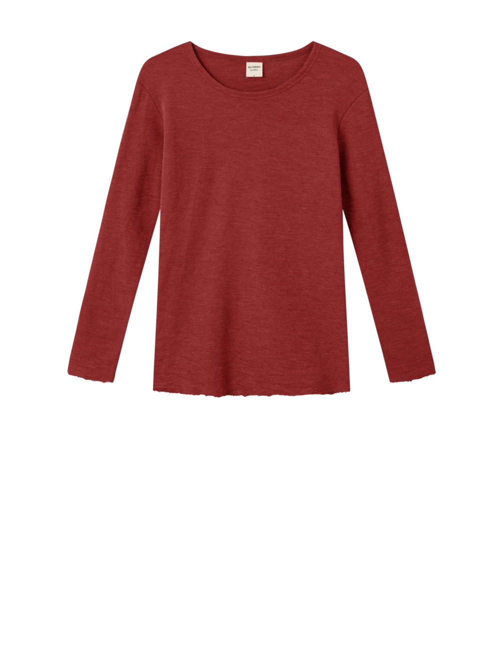 Merino T-shirt 4002 i røde og gullige farver