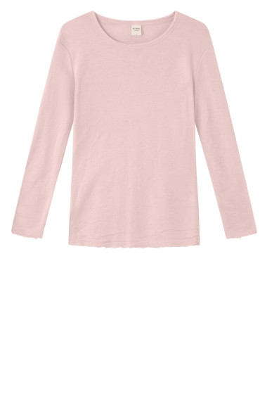 Merino T-shirt fra By Basics i lyserød