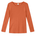 Merino T-shirt 4002 i røde og gullige farver