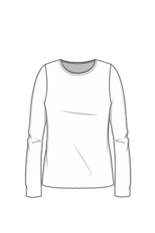 Merino T-shirt 4002 i røde og gullige farver