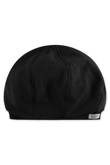 Merino uld hue fra By Basics i sort