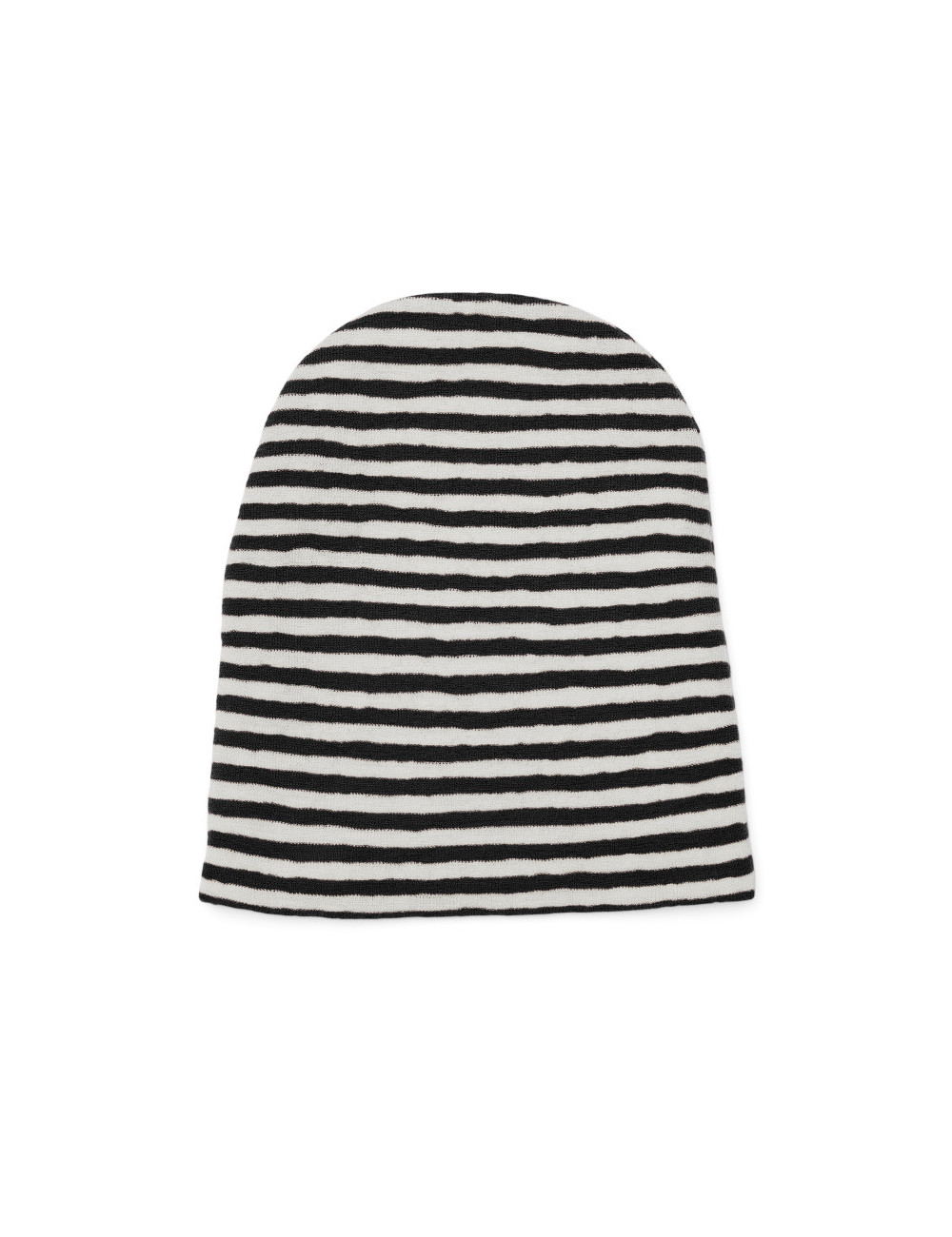 Klassisk hue i merino uld 1007 i striber