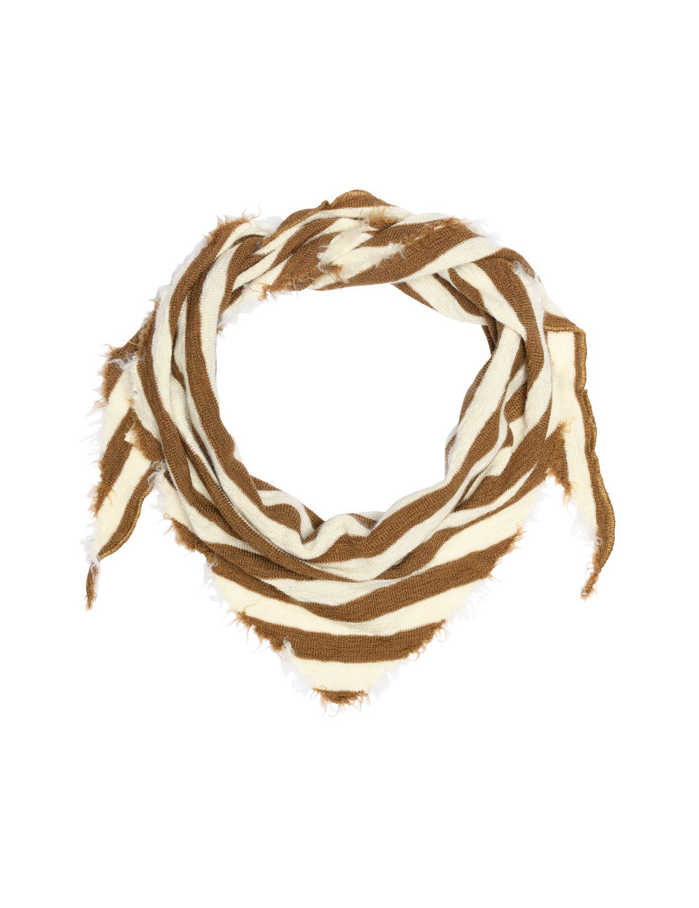 Lille tørklæde i merino uld 1040 i striber