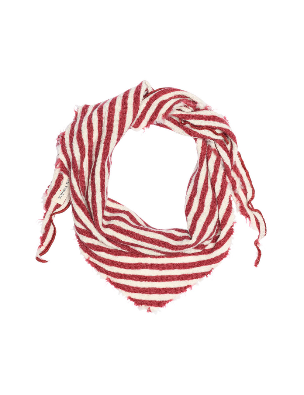 Lille tørklæde i merino uld 1040 i striber