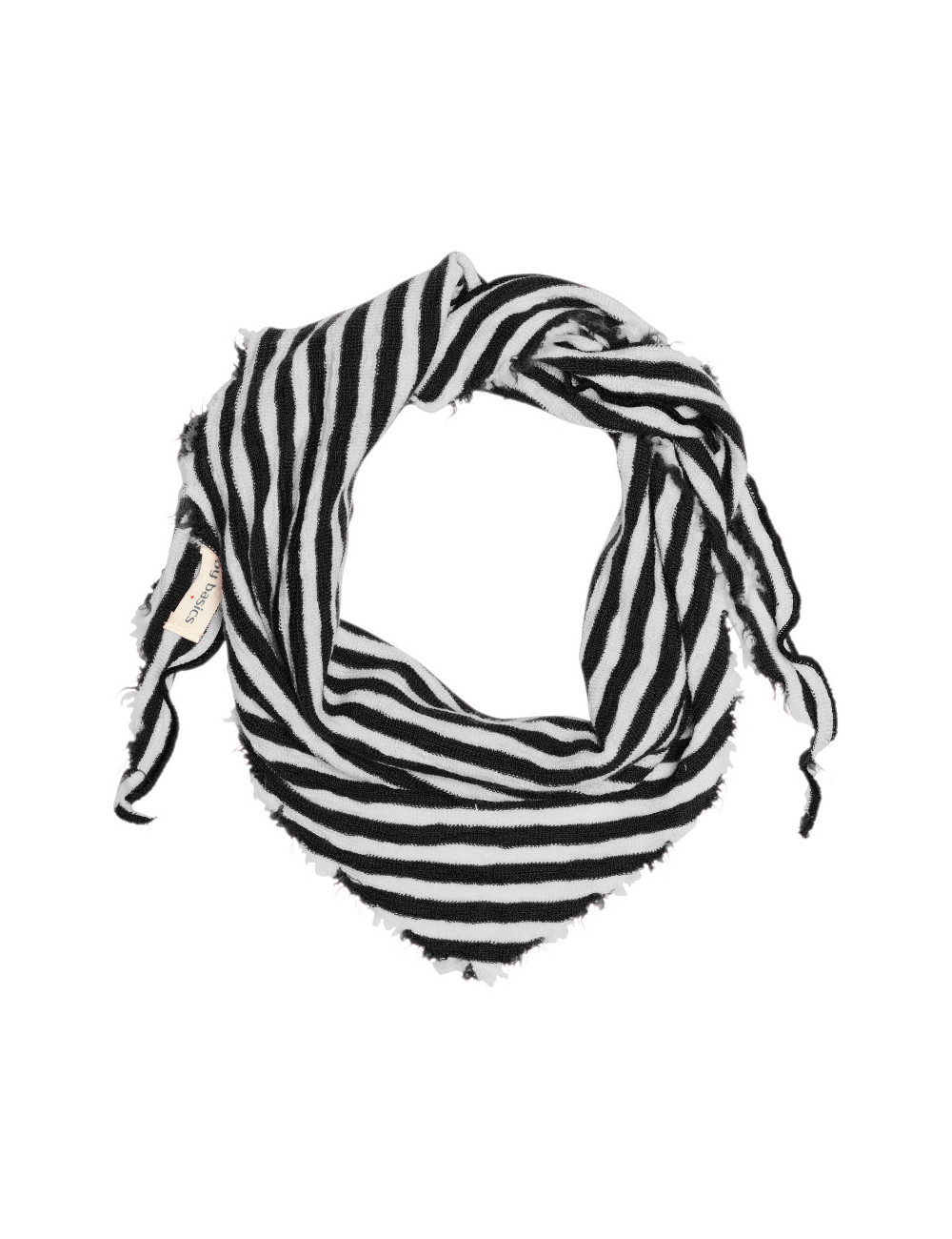 Lille tørklæde i merino uld 1040 i striber