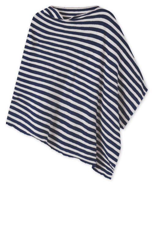 Poncho i merinould 1001 i striber