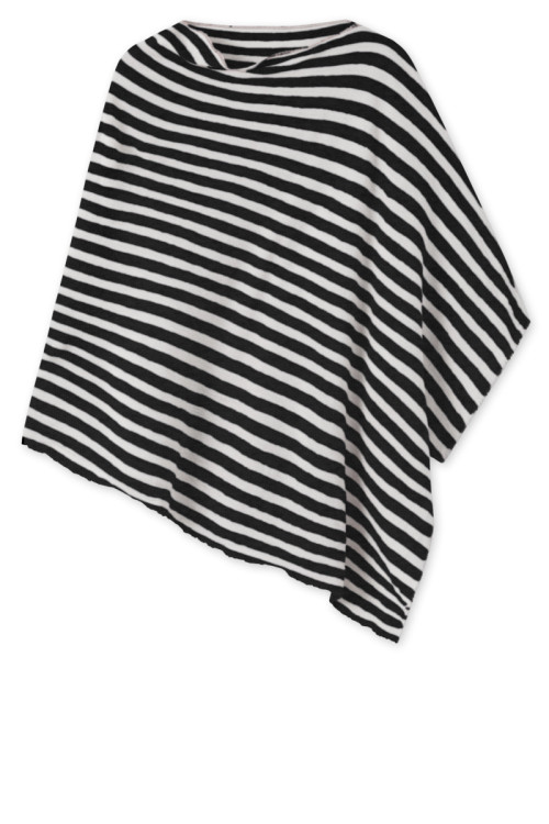 Poncho i merinould 1001 i striber