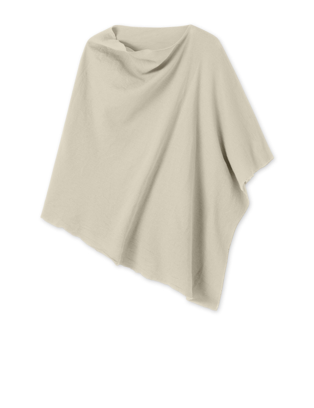 Poncho i merinould 1001 i basis farver