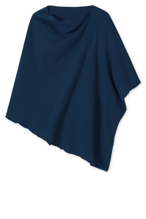 Poncho i merinould 1001 i basis farver