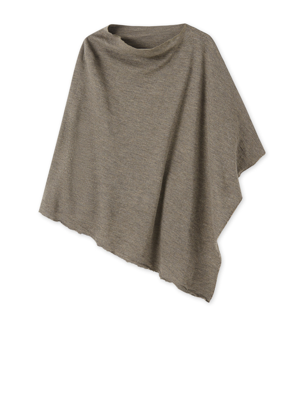 Poncho i merinould 1001 i basis farver