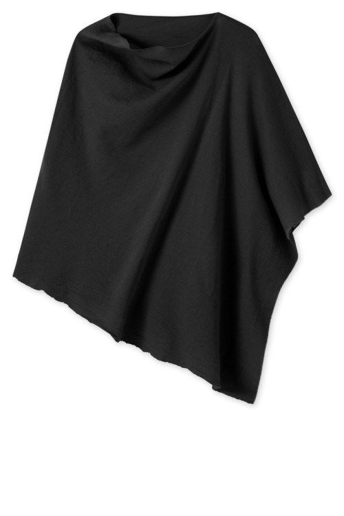 Poncho i merinould 1001 i basis farver