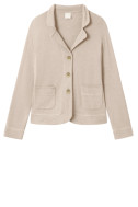 Blazer cardigan i merino uld 8014 i basis farver