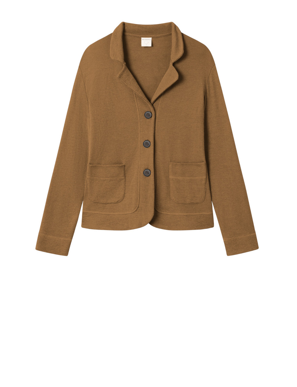 Blazer cardigan i merino uld 8014 i basis farver