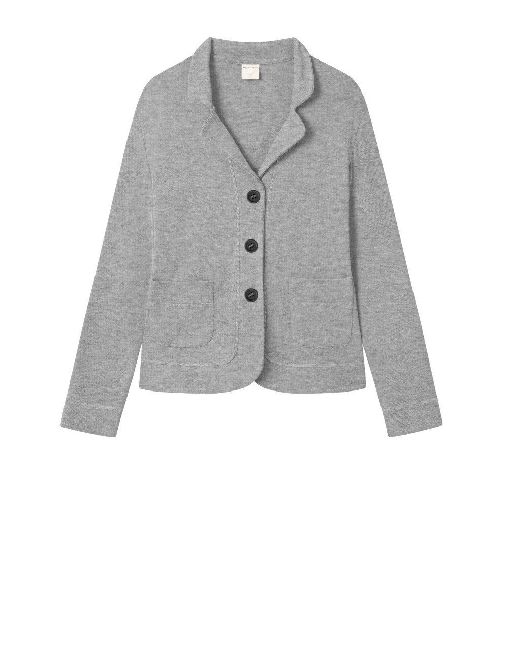 Blazer cardigan i merino uld 8014 i basis farver
