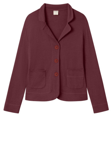 Blazer cardigan i merino uld 8014 i farver