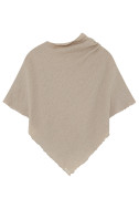 Poncho i merino bobbel uld 1501 i basis farver