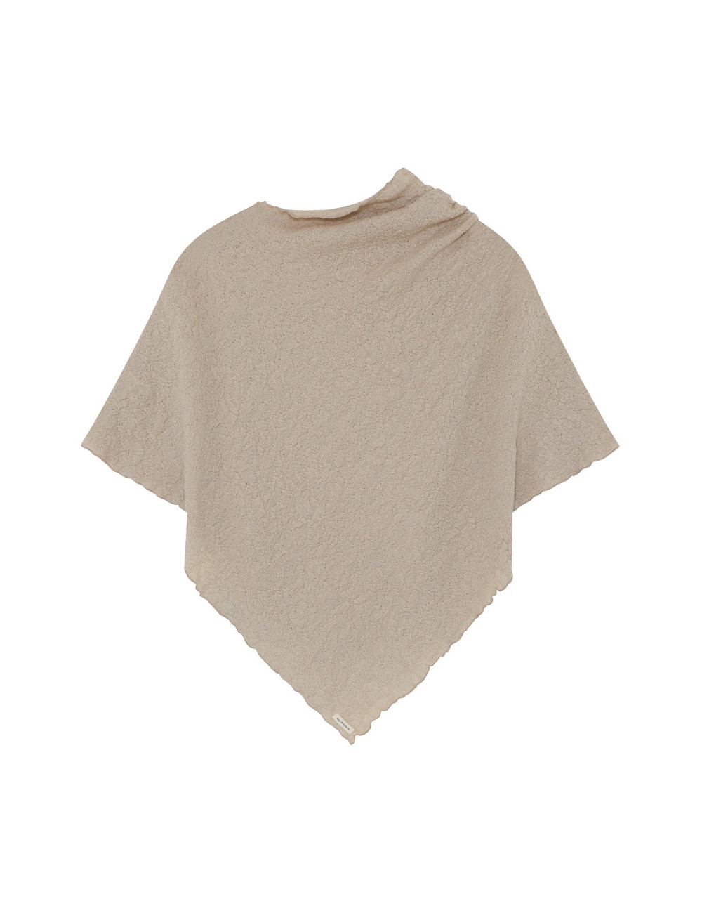 Poncho i merino bobbel uld 1501 i basis farver