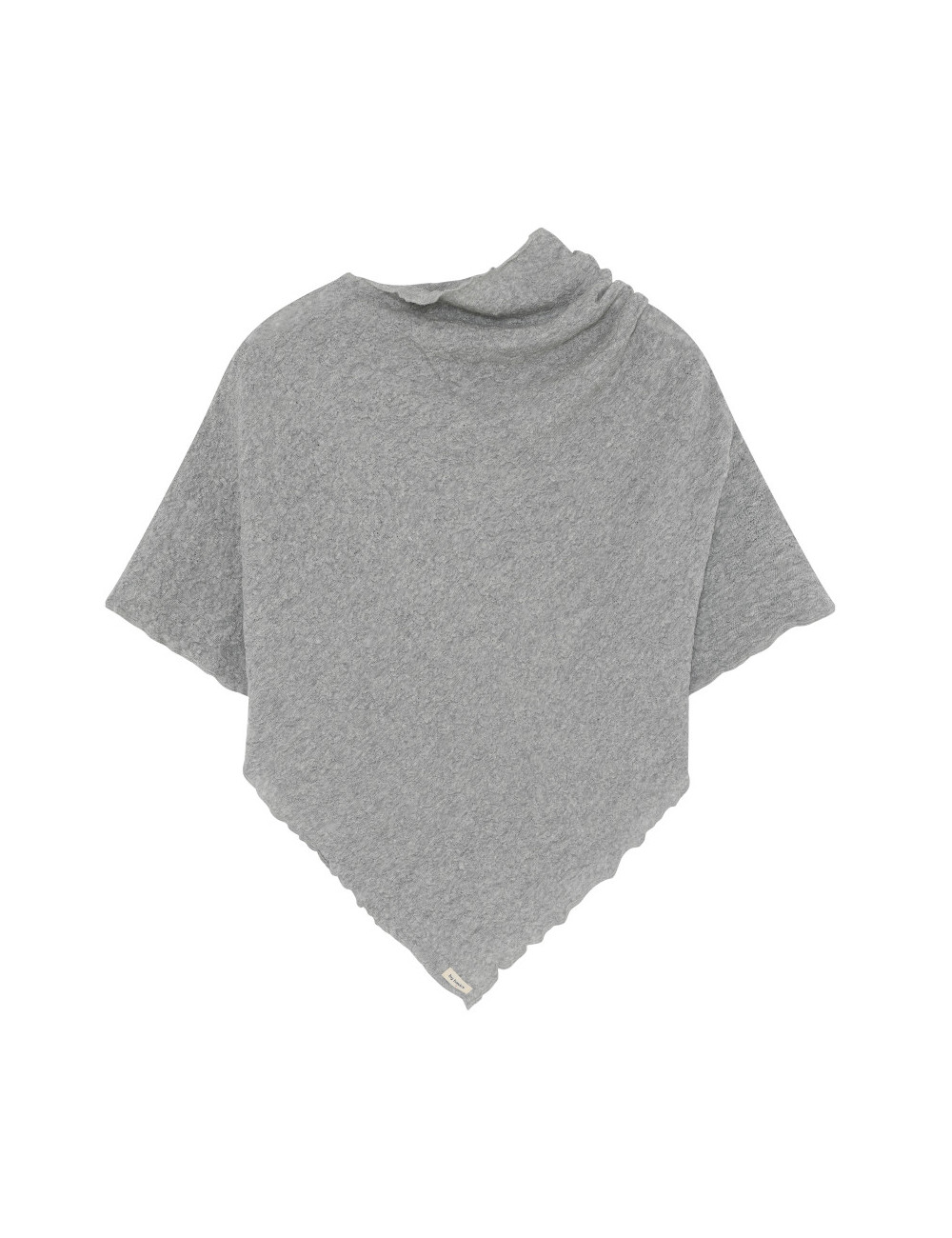 Poncho i merino bobbel uld 1501 i basis farver