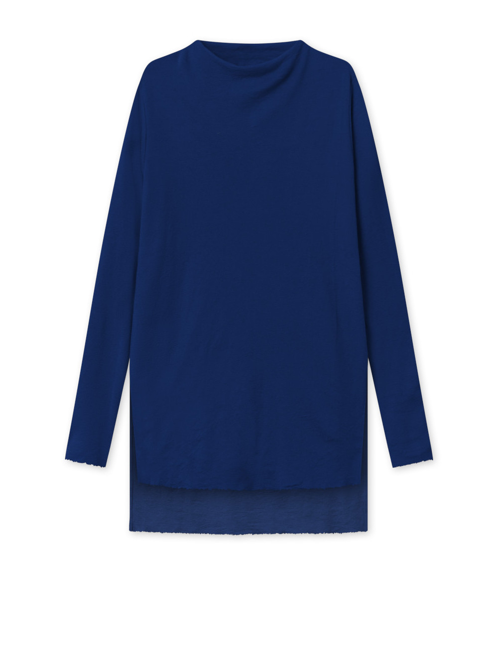 Tunika med længde forskel i merino uld 6040 i farver